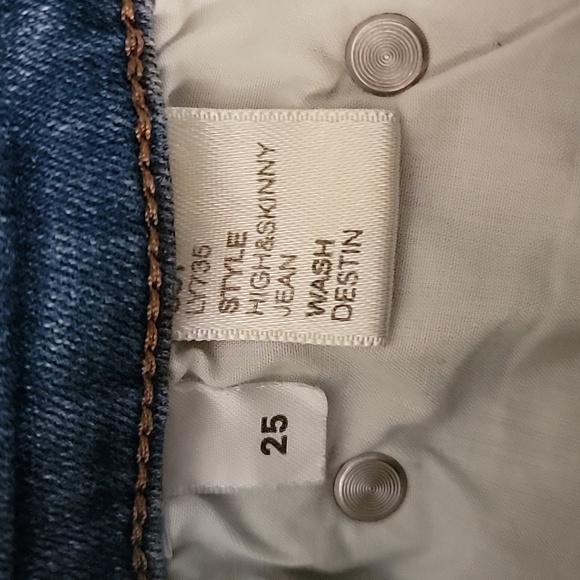 Reformation High and Skinny Jeans in wash destin size 25 - Picture 10 of 15